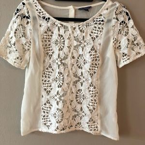 American Eagle Lacy Backless Top